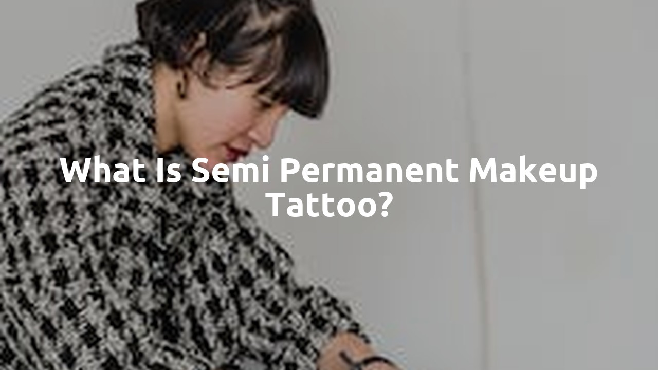What is semi permanent makeup tattoo?
