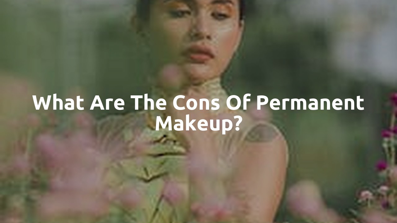 What are the cons of permanent makeup?