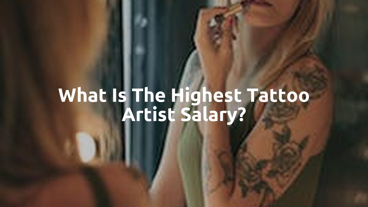 What is the highest tattoo artist salary?