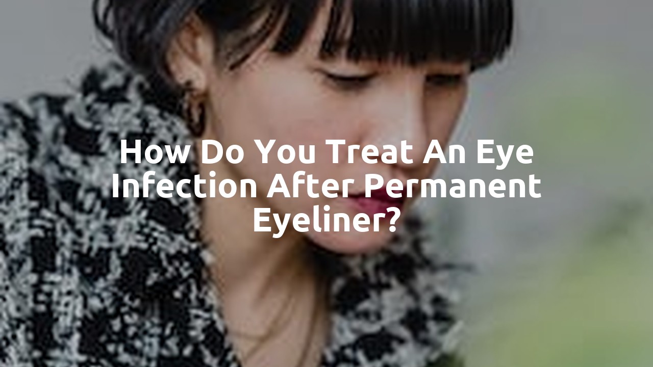 How do you treat an eye infection after permanent eyeliner?