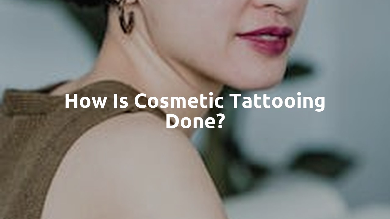 How is cosmetic tattooing done?
