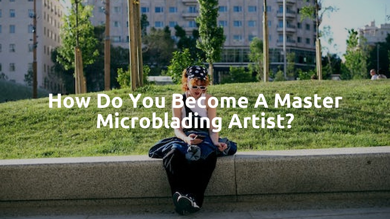 How do you become a master microblading artist?